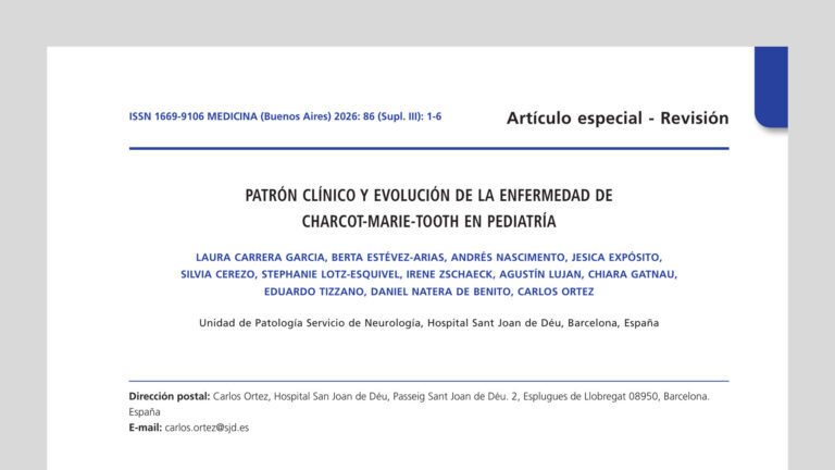 Patrón clínico y evolución de la enfermedad de Charcot-Marie-Tooth en pediatría