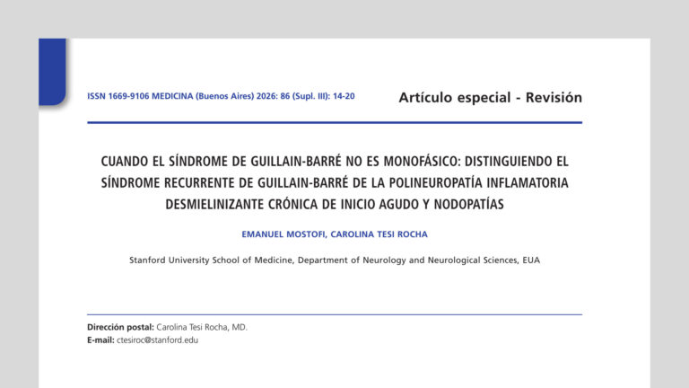 Cuando el síndrome de Guillain-Barré no es monofásico: distinguiendo el síndrome recurrente de Guillain-Barré de la polineuropatía inflamatoria desmielinizante crónica de inicio agudo y nodopatías