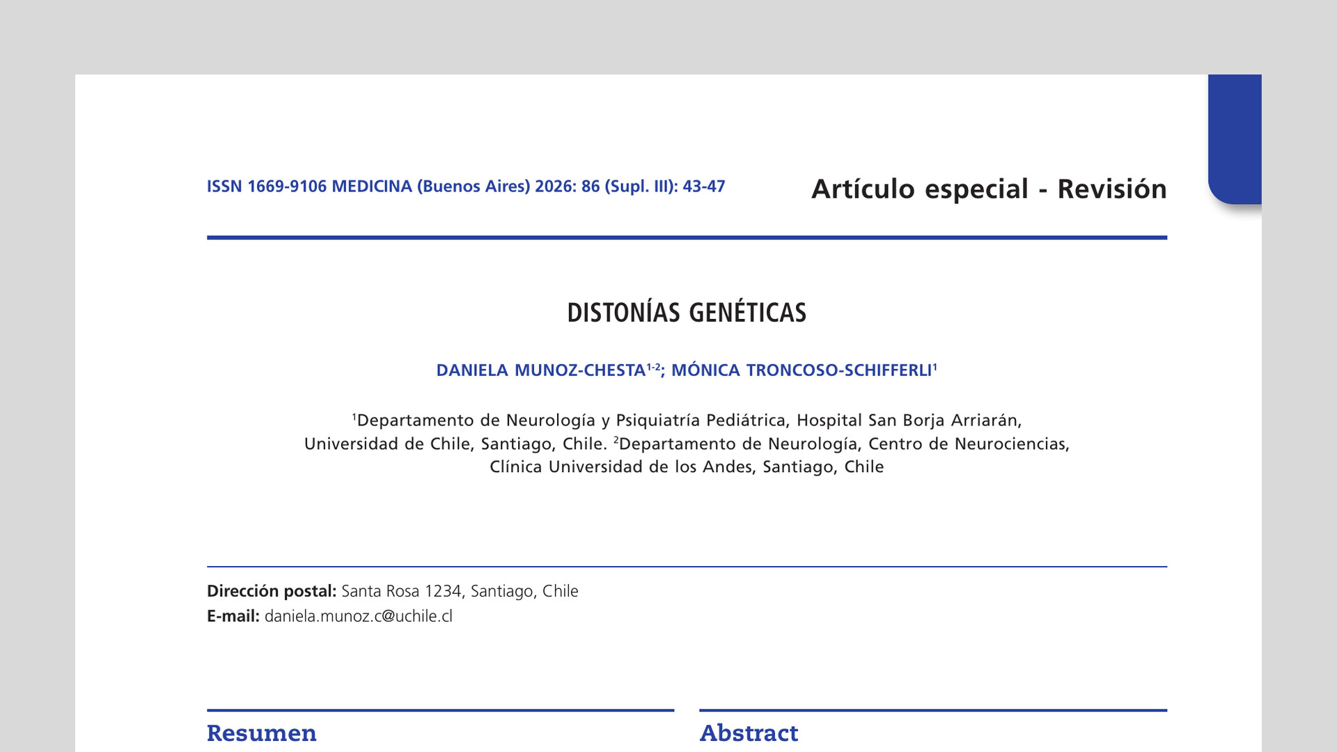 Distonías genéticas