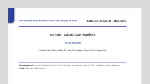 Autismo – Variabilidad fenotípica