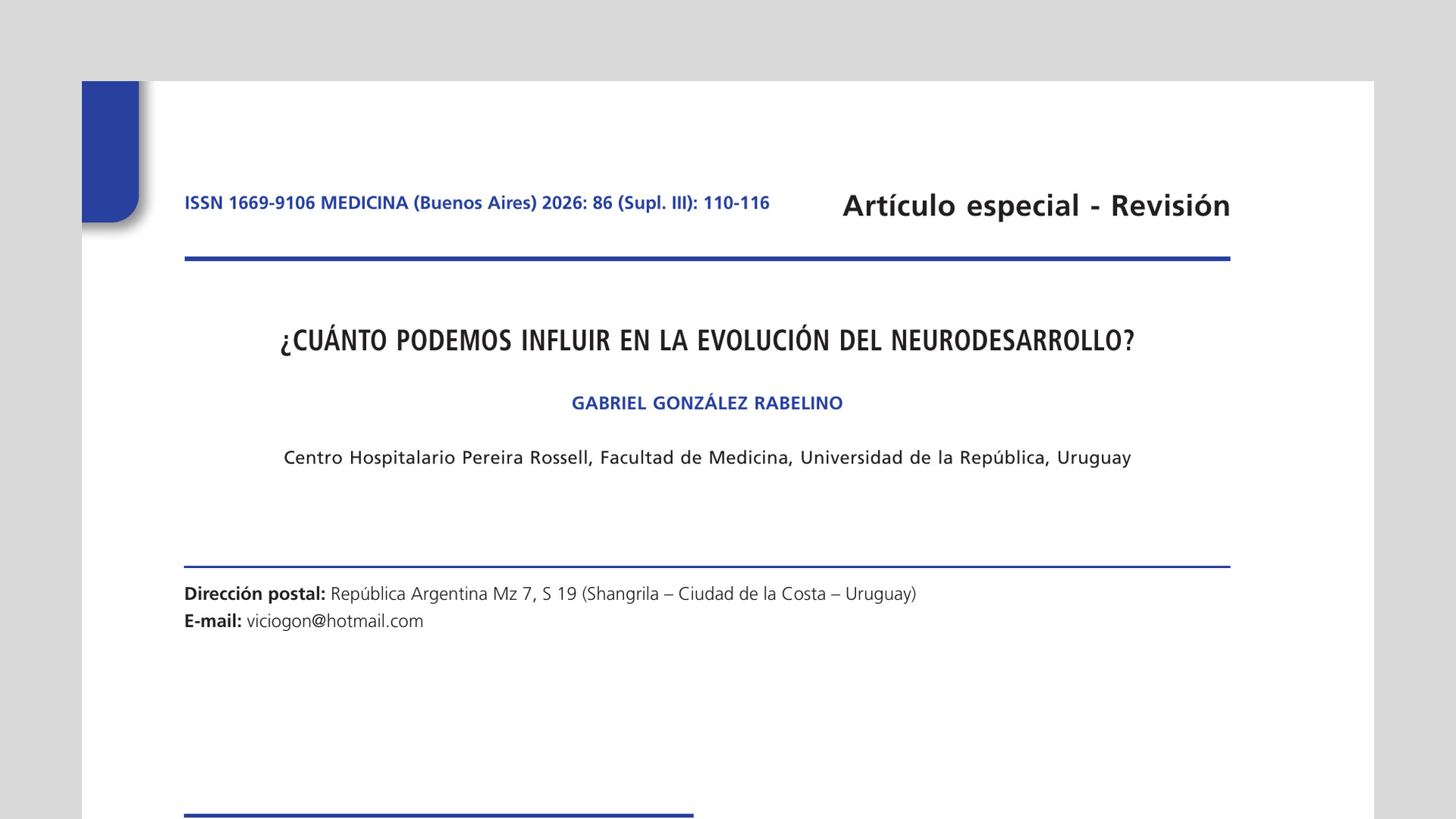 ¿Cuánto podemos influir en la evolución del neurodesarrollo?